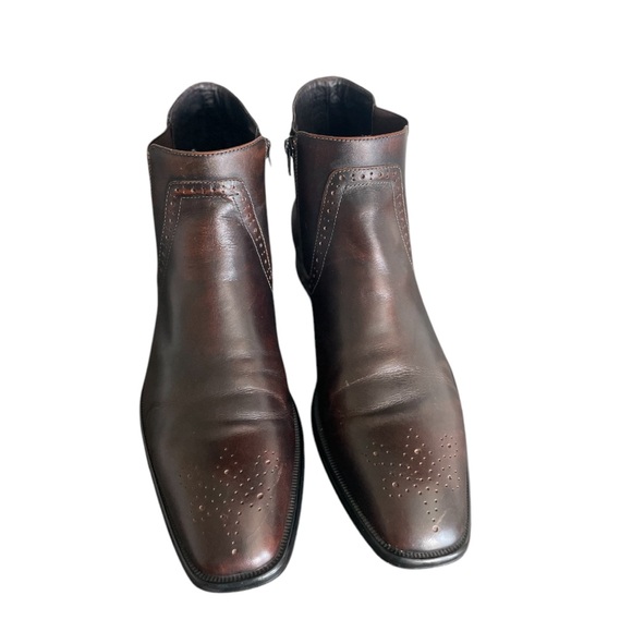 Johnston & Murphy Men’s Leather Zippered Detail Boot Size 11 - Picture 1 of 8